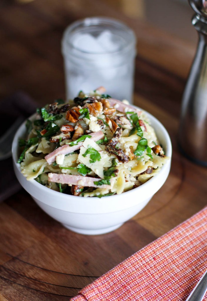 Ham Blue Cheese And Bow Tie Pasta Salad